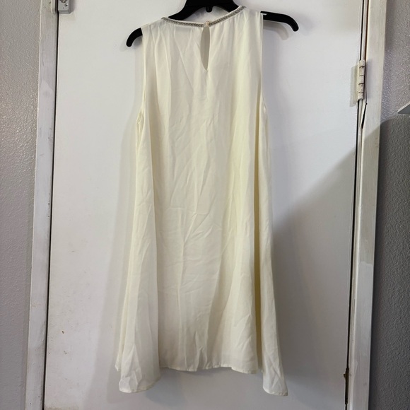 Darling Whimsy Trapeze Dress Beaded Whimsy Fairycore fairy Dainty Cream Sheer - Picture 6 of 12